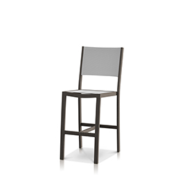 Bar Side Chair Tex Gray Frame / Cloud Gray Sling